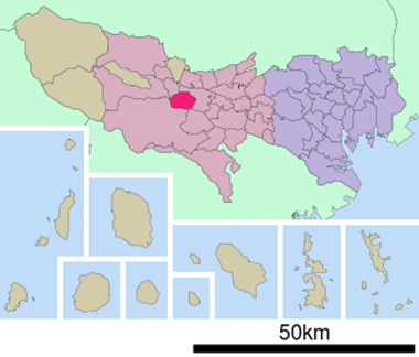 昭島市位置図