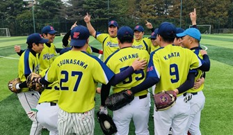 年間優勝胴上げ前